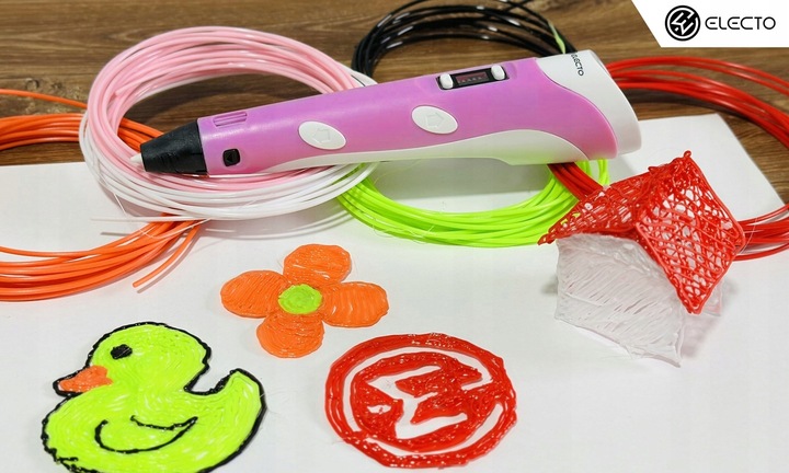 DŁUGOPIS 3D DLA DZIECI DRUKARKA 3D MAGICZNY DŁUGOPIS 3D + WKŁADY 160 METRÓW