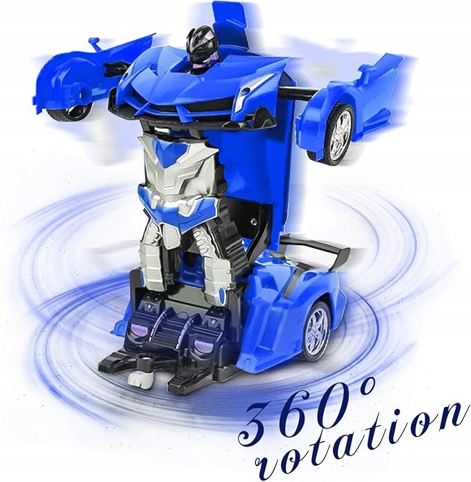 ROBOT TRANSFORMUJĄCY SIE W SAMOCHÓD LAMBO 2W1 AUTO NA PILOT RC DZIECI