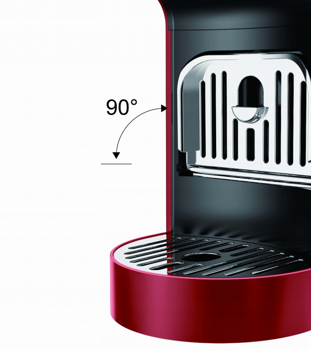 UNIWERSALNY EKSPRES DO KAWY NA KAPSUŁKI NESPRESSO JACOBS 900ML CZERWONY