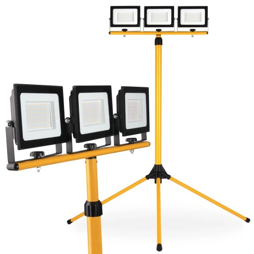 HALOGEN LED 3x 50W STATYW roboczy do naświetlacz