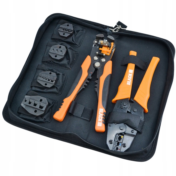 ZESTAW ZACISKARKA DO KONEKTORÓW 5 MATRYC 10-35MM + ŚCIĄGACZ IZOLACJI 0,2-6