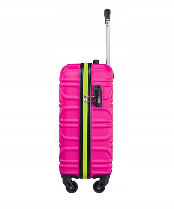 PUCCINI Zestaw WALIZEK Podróżnych Duża Średnia Kabinowa 3w1 ABS ABS018 3A