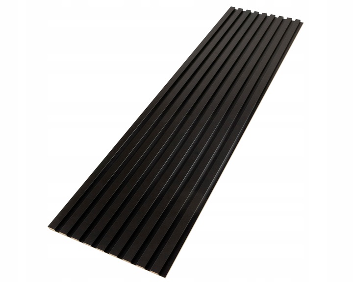 Lamele ścienne na płycie HDF - 275 cm x 40,5 cm - CZARNY 905