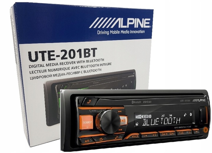 ALPINE UTE-201BT / UTE-200BT/ BT / FLAC / USB / MULTICOLOR / AUX