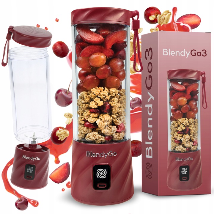 Oryginalny Blender BlendyGo 3 - Bezprzewodowy USB | ZESTAW SHAKER + PRÓBKI