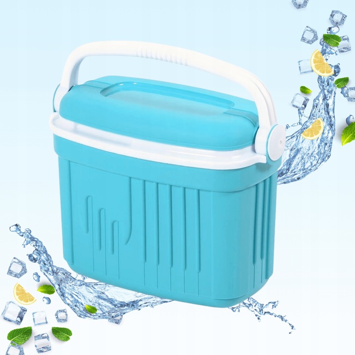 LODÓWKA TURYSTYCZNA 8L na WKŁADY MROŻĄCE do auta piknik WYCIECZKA kemping