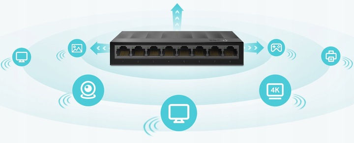 Switch TP-LINK LS1008G 8xLAN