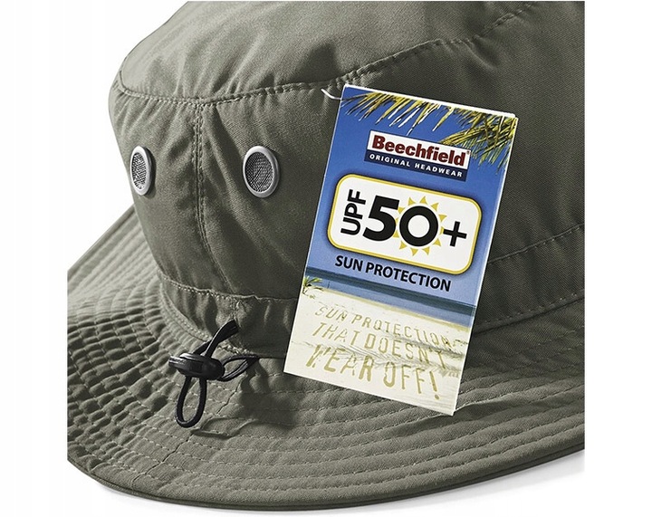 KAPELUSZ BUCKET DAMSKI MĘSKI Z REGULACJĄ PRZECIWSŁONECZNY FILTR UPV 50+