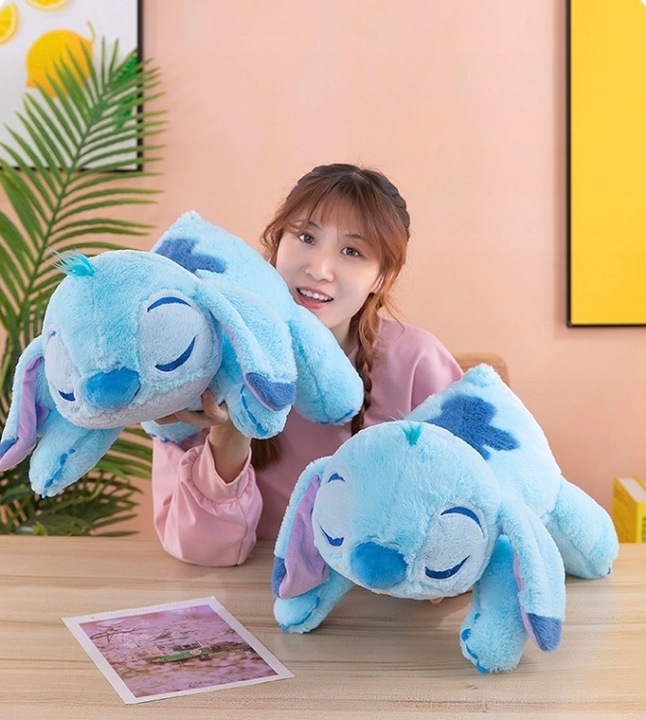 ŚPIĄCY STITCH DUŻA MASKOTKA PODUSZKA KOCYK LILO I STICH PLUSZAK PRZYTULANKA