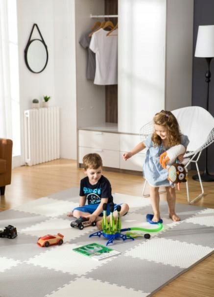 DUŻE PUZZLE PIANKOWE MATA PIANKOWA 180x180 9 SZT.