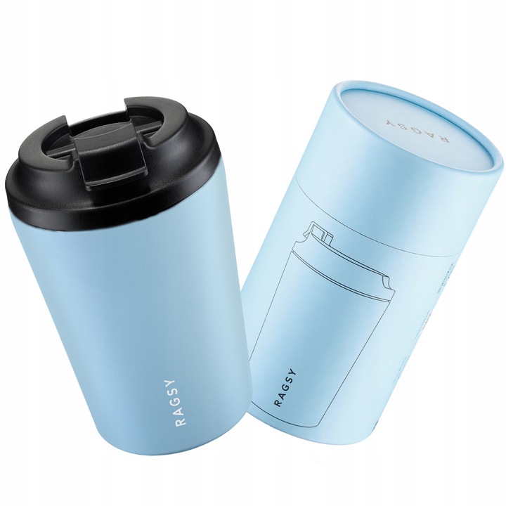 Kubek Termiczny ze stali nierdzewnej BPA FREE Simply Cup 340 ml - Sky