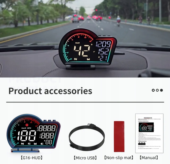 G16 Hud Cyfrowy prędkościomierz GPS do uniwersalnego wyświetlacza