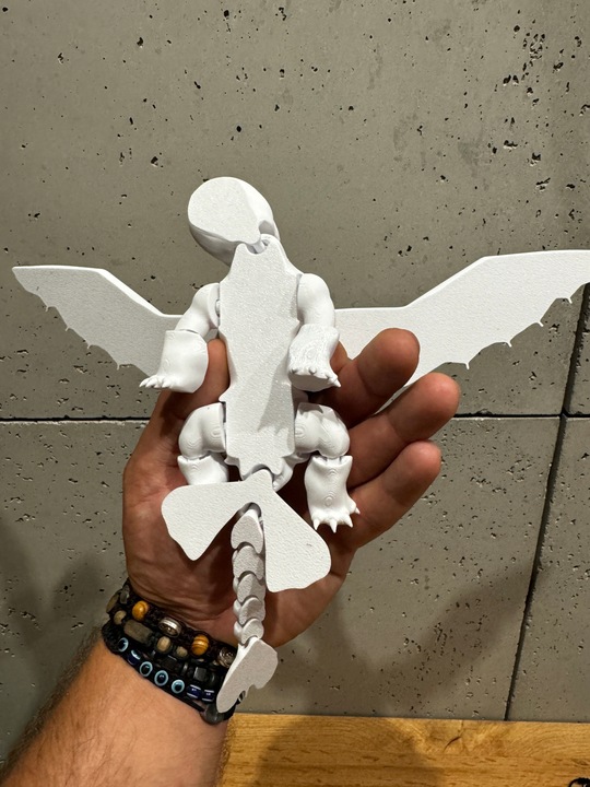 FLEXI Szczerbatek BIAŁA FURIA Toothless Jak wytresować Smoka - TIK TOK