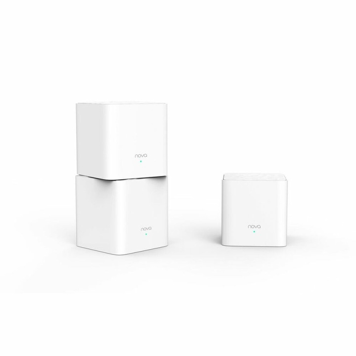 Zestaw WiFi Mesh Tenda Nova MW3 3-pack 2.4Ghz 5GHz AC1200 pokrycie 300 m2