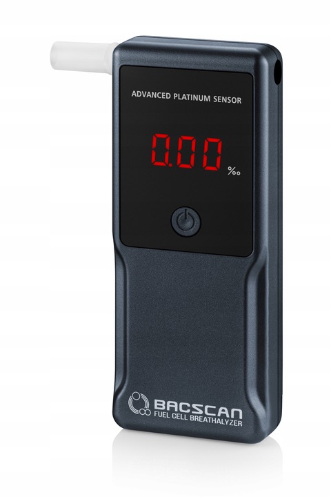PRECYZYJNY Alkomat BACscan F-50 Ultra z kalibracją Zestaw PRO+ 50 ustników