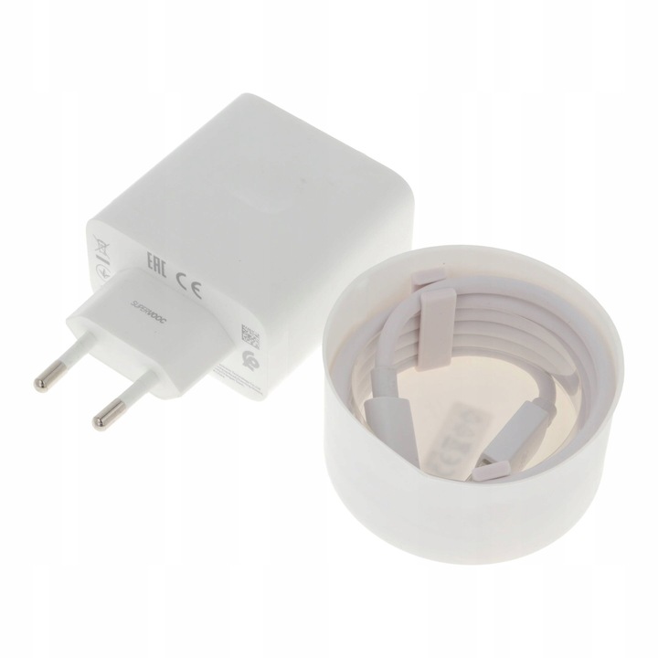 Ładowarka sieciowa 65W Oppo SUPERVOOC + kabel USB typ C ORYGINALNA