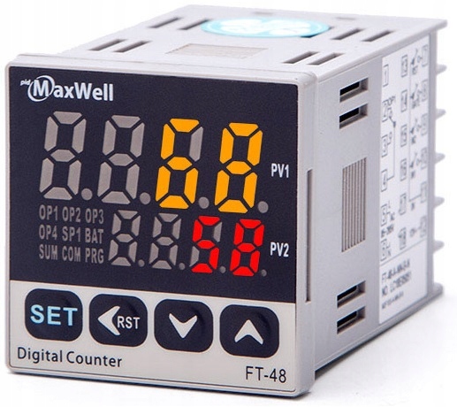 Licznik impulsów programowalny 230V 5A współpraca z czujnikami i enkoderami