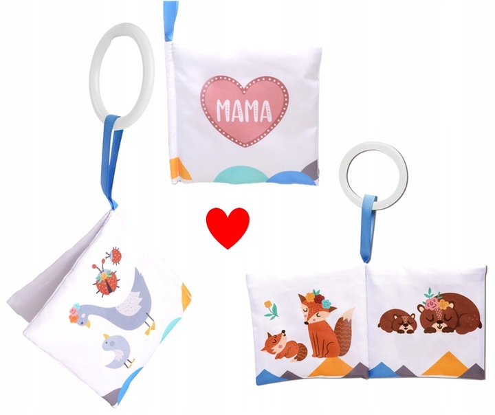 Duża Mata Edukacyjna Miękka Interaktywna 4w1 Książeczka Poduszka Piłki