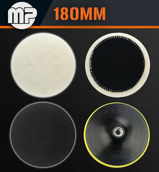 POLERKA SAMOCHODOWA SZLIFIERKA 4x GĄBKA+ PASTA POLERSKA MENZERNA MP Majster