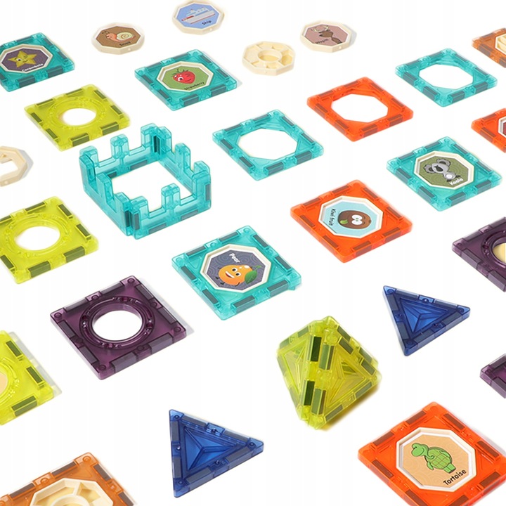 ZESTAW KREATYWNE KLOCKI MAGNETYCZNE DLA DZIECI TOR 96EL KULODROM PREZENT