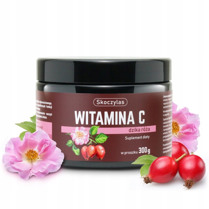 Witamina C w proszku SKOCZYLAS Ekstrakt z owoców dzikiej róży 1000 mg