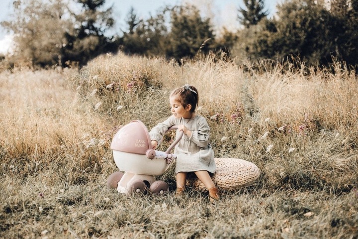 Wózek Dla Lalki Głęboki Baby Z Pokrowcem Smoby