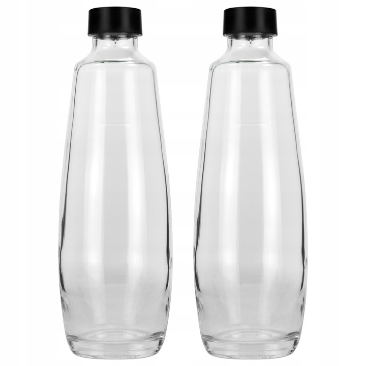 2x SZKLANA BUTELKA SODASTREAM KARAFKA 1L DO SATURATORA DUO