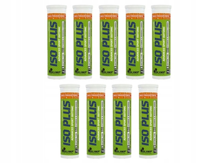 Izotonik OLIMP Iso Plus Pomarańczowy (9 x 10 tabletek)