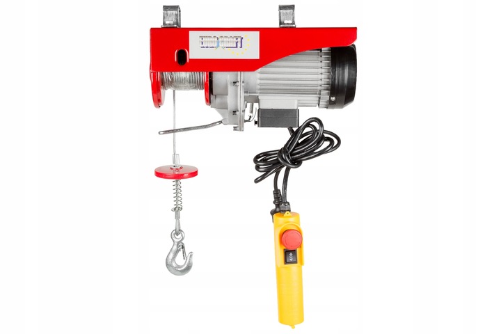 WYCIĄGARKA ELEKTRYCZNA WCIĄGARKA 800KG 2000W LINOW SUWNICA STEROWANA HJ207