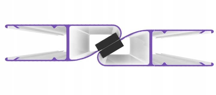 2x USZCZELKA DO KABINY PRYSZNICOWEJ MAGNETYCZNA 45° 90° SZYBA 5 6MM 185CM