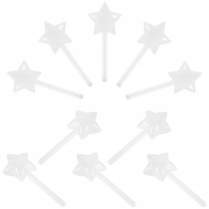 10 SZTUK POJEMNIKÓW NA CUKIERKI W KSZTAŁCIE GWIAZDY PUSTE PUDEŁKA NA