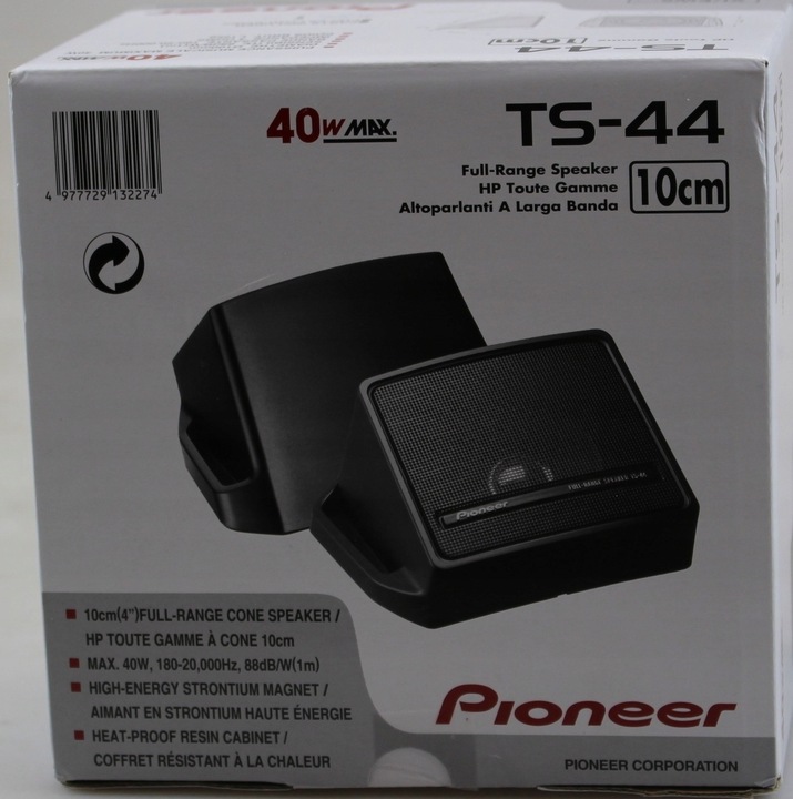 PIONEER TS-44 GŁOŚNIKI SAMOCHODOWE UNIWERSALNE 40W