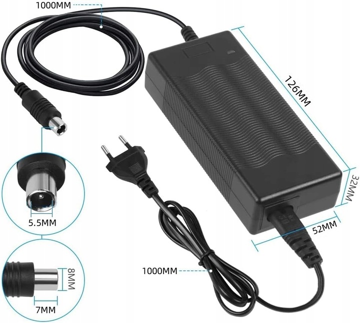 ŁADOWARKA 42V 2A do HULAJNOGI XIAOMI M365 PRO PRO2