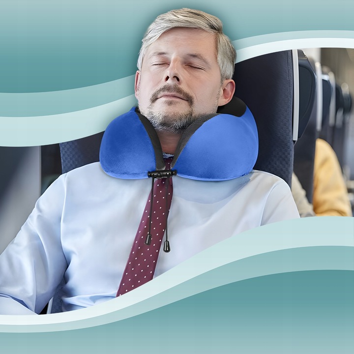 Poduszka Turystyczna Podróżna Zagłówek Pod Szyję Super Wygodna Relaksacyjny