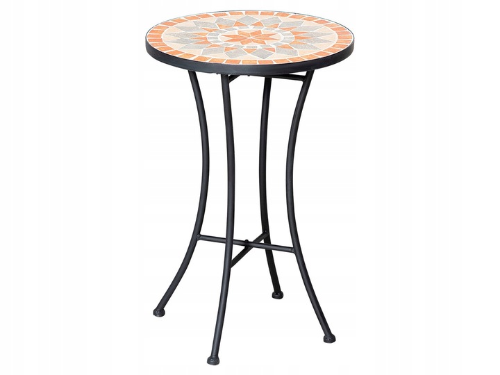 Meble Balkonowe Zestaw dla 2 Osób 1 Stół + 2 Krzesła Alu Czarny