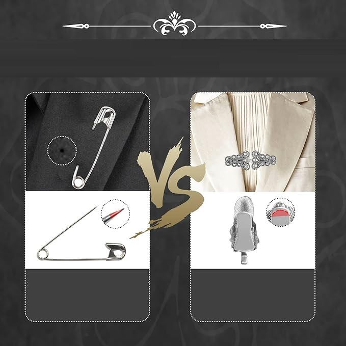 4X SREBRNE OZDOBNE KLIPSY ZAPIĘCIA SPINIANIE SWETRÓW KARDIGANÓW VINTAGE Y2K