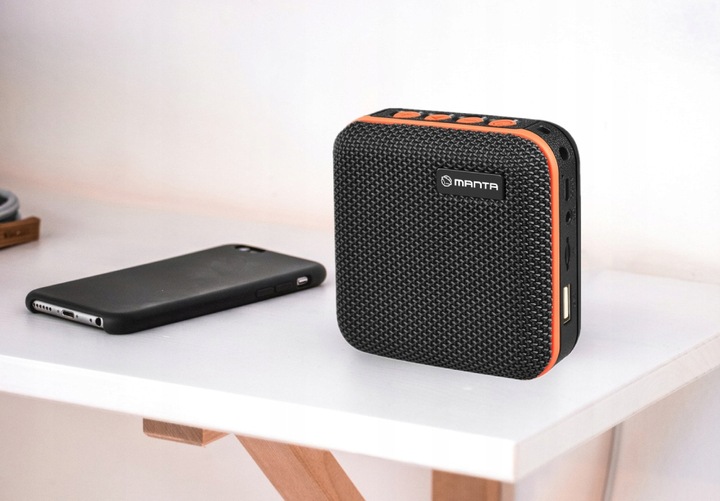 GŁOŚNIK BLUETOOTH Przenośny Bezprzewodowy z radiem MANTA SPK01GO MP3 USB FM