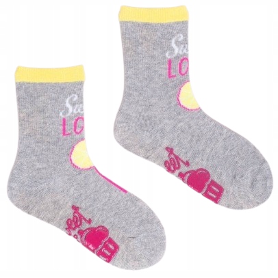 6 - PAK Skarpetki ANTYPOŚLIZGOWE ABS 6 PAR skarpety dziewczęce 17 - 19