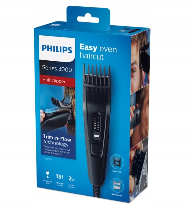 GOLARKA MASZYNKA PHILIPS DO STRZYŻENIA WŁOSÓW I ZAROSTU UNIWERSALNY TRYMER