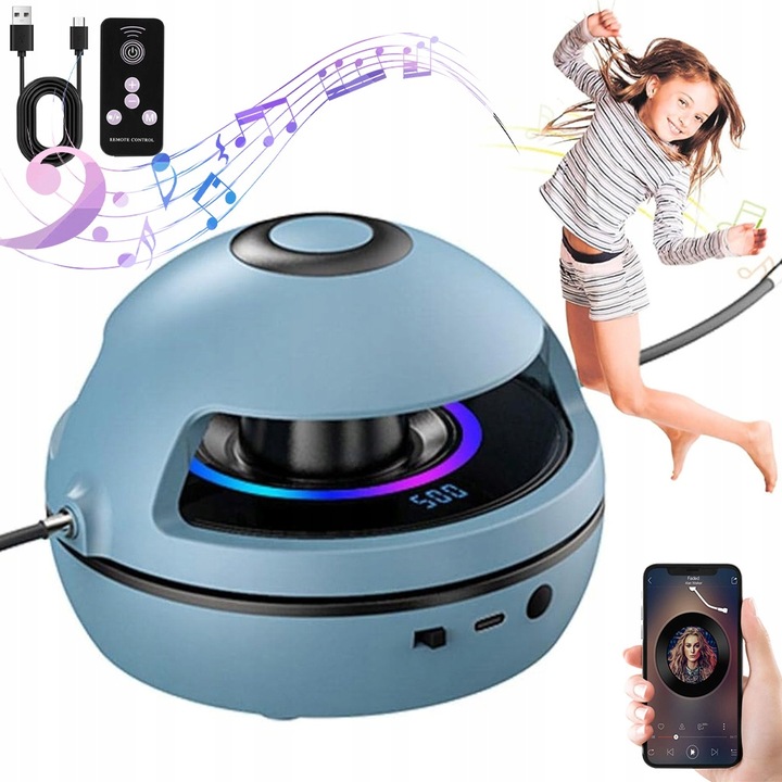 INTELIGENTNA AUTOMATYCZNA ELEKTRYCZNA SKAKANKA 10 PRĘDKOŚC Z LICZNIKIEM LED