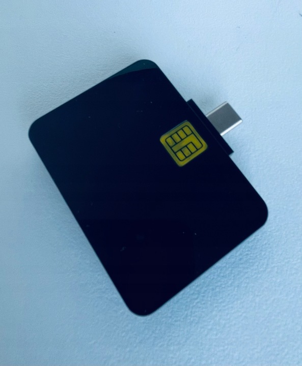 Czytnik Kart Kierowców | Kwadrat | USB - C | Adapter na USB - A|