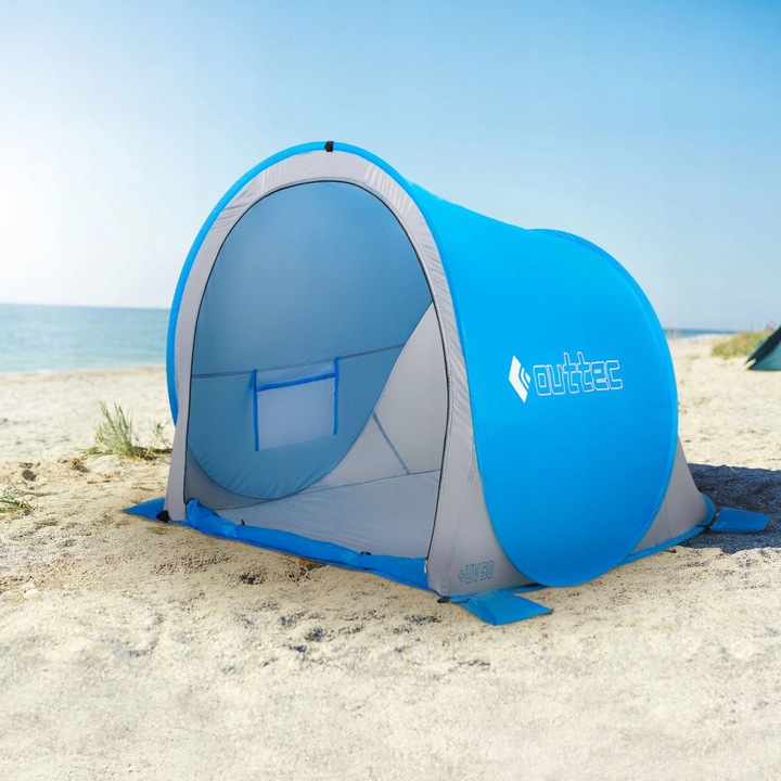 SAMOROZKŁADAJĄCY NAMIOT PLAŻOWY PARAWAN ZAMYKANY POP UP UV50 OUTTEC