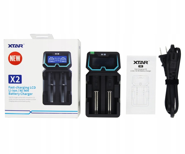 Ładowarka XTAR X2 NEW 18650/26650 Li-ION NI-MH 2A
