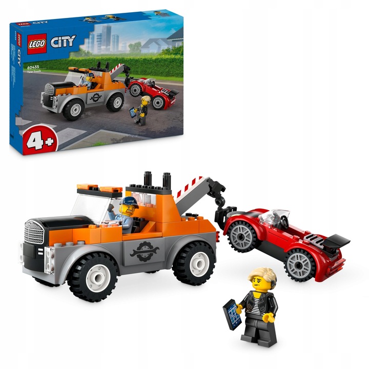 LEGO CITY 60435 SAMOCHÓD POMOCY DROGOWEJ I NAPRAWA SPORTOWEGO AUTA PREZENT