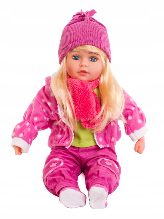 DUŻA LALKA DORIS MÓWI ŚPIEWA PO POLSKU BOBAS 60 cm