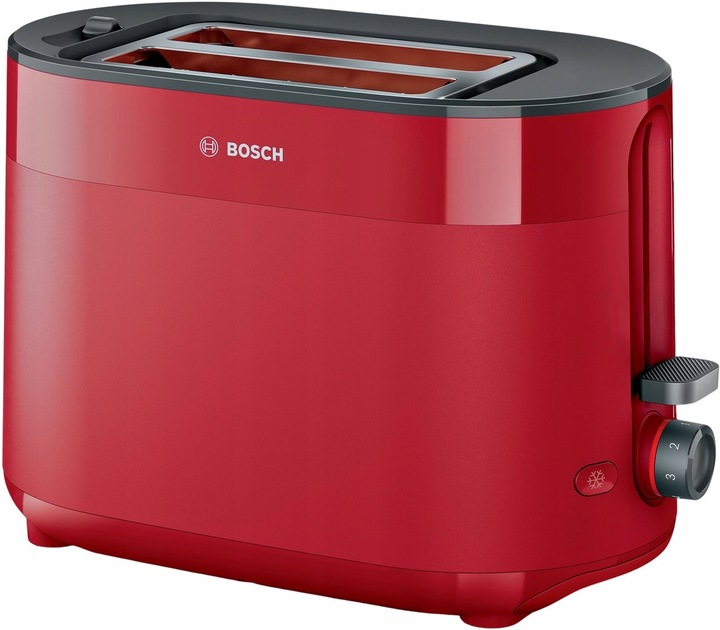 Toster Bosch MyMoment TAT2M124 950W 2 tosty Termostat Rozmrażanie Czerwony