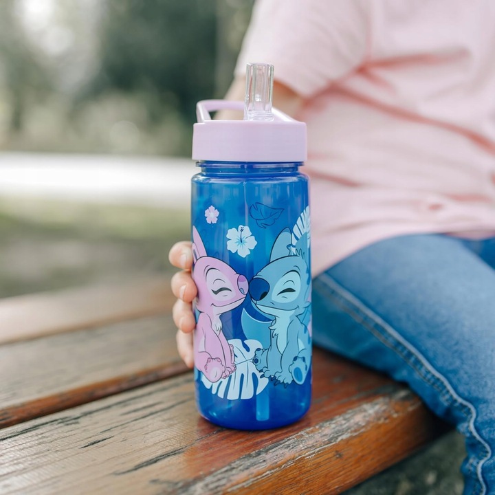bidon na wodę 500ml + śniadaniówka z przegródkami Stich Andzia Stitch