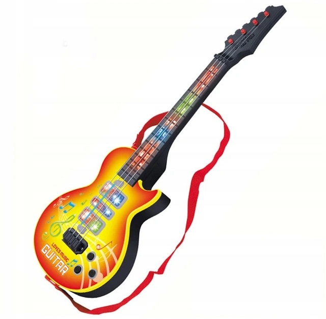 GITARA ROCKOWA DZIECI ŚWIECI GRA STRUNY INSTRUMENT