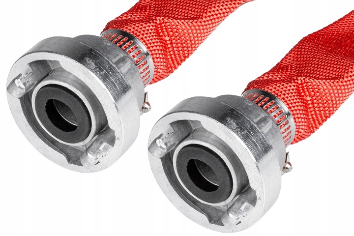 WĄŻ STRAŻACKI 1"30m do pompy wody szamba MOCNY TRWAŁY wąż parciany 2 złącza