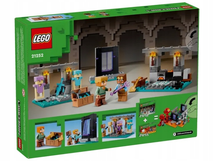 Klocki LEGO Minecraft 21252 Zbrojownia 7+ (Elementy: 203)